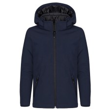 CLIQUE PADDED HOODY SOFTSHELL JKT JR DARK NAVY