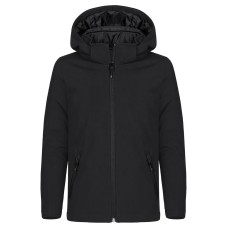 CLIQUE PADDED HOODY SOFTSHELL JKT JR BLACK