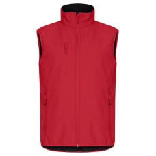 CLIQUE CLASSIC SOFTSHELL VEST RED