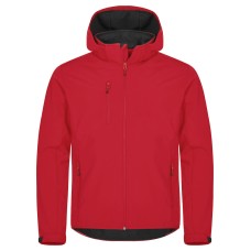 CLIQUE CLASSIC SOFTSHELL HOODY JACKET RED