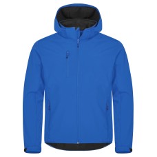 CLIQUE CLASSIC SOFTSHELL HOODY JACKET ROYAL BLUE