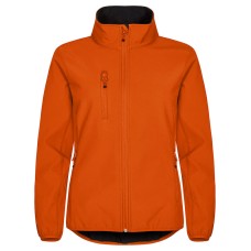 CLIQUE CLASSIC SOFTSHELL JACKET WOMEN BLOOD ORANGE