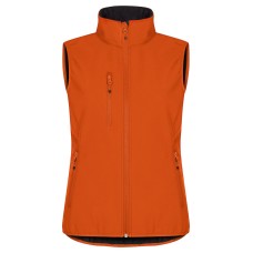 CLIQUE CLASSIC SOFTSHELL VEST WOMEN BLOOD ORANGE