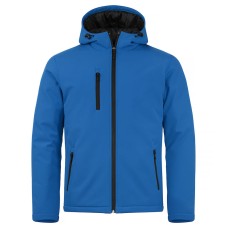 CLIQUE PADDED HOODY SOFTSHELL JACKET ROYAL BLUE