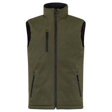 CLIQUE PADDED SOFTSHELL VEST FOG GREEN