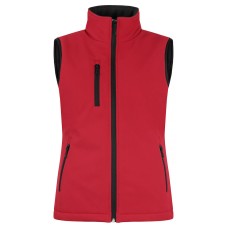 CLIQUE PADDED SOFTSHELL VEST WOMEN RED