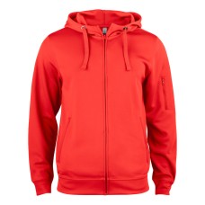 CLIQUE BASIC ACTIVE HOODY FZ RED