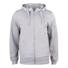 CLIQUE BASIC ACTIVE HOODY FZ GREY MELANGE