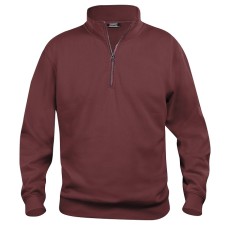 CLIQUE BASIC HALF ZIP BURGUNDY