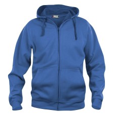 CLIQUE BASIC HOODY FULL ZIP ROYAL BLUE