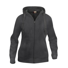 CLIQUE BASIC HOODY FULL ZIP WOMEN ANTRACIT MELANGE