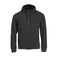 CLIQUE CLASSIC HOODY FULL ZIP ANTRACIT MELANGE