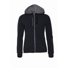 CLIQUE CLASSIC HOODY FULL ZIP WOMEN BLACK