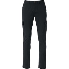 CLIQUE CARGO POCKET PANTS BLACK