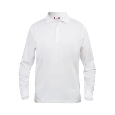 CLIQUE BASIC POLO L/S JUNIOR WHITE