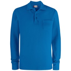 CLIQUE BASIC POLO L/S POCKET ROYAL BLUE