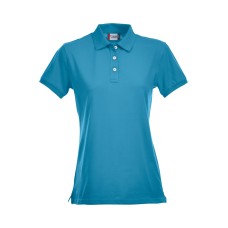 CLIQUE STRETCH PREMIUM POLO WOMEN TURQUOISE