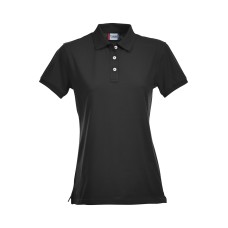 CLIQUE STRETCH PREMIUM POLO WOMEN BLACK