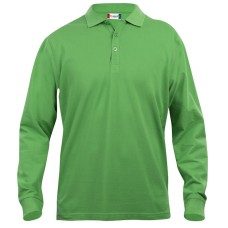 CLIQUE CLASSIC LINCOLN L/S POLO APPLE GREEN