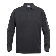 CLIQUE CLASSIC LINCOLN L/S POLO ANTRACIT MELANGE
