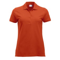 CLIQUE CLASSIC MARION S/S POLO BLOOD ORANGE