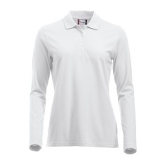 CLIQUE CLASSIC MARION L/S POLO WHITE