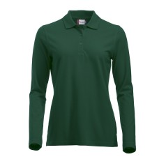 CLIQUE CLASSIC MARION L/S POLO BOTTLE GREEN
