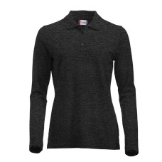 CLIQUE CLASSIC MARION L/S POLO ANTRACIT MELANGE