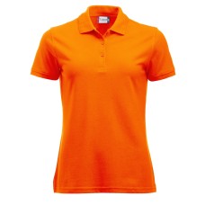 CLIQUE MANHATTAN WOMEN POLO VISIBILITY ORANGE