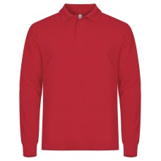 CLIQUE MANHATTAN L/S POLO RED