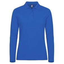 CLIQUE MANHATTAN WOMEN L/S POLO ROYAL BLUE