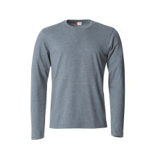 CLIQUE BASIC-T L/S GREY MELANGE
