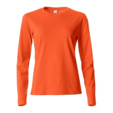 CLIQUE BASIC-T L/S WOMEN BLOOD ORANGE
