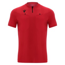 DIENST ECO REFEREE SHIRT BRED/BLK SS