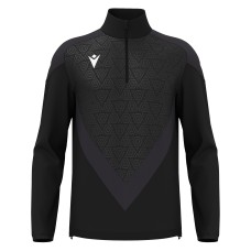 ANDUIN 1/4 ZIP TOP BLK/DGRY