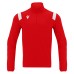 GANGE 1/4 ZIP TOP RED/WHT