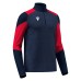 IZEL 1/4 ZIP TOP NAV/RED