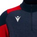 IZEL 1/4 ZIP TOP NAV/RED