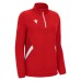 MAIRA WOMAN 1/4 ZIP TOP RED/WHT