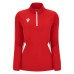 MAIRA WOMAN 1/4 ZIP TOP RED/WHT