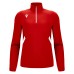 PIAVE 1/4 ZIP TOP RED/WHT