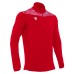 TIBER 1/4 ZIP TOP RED/WHT