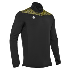 TIBER 1/4 ZIP TOP BLK/YEL