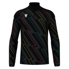 YARUGA 1/4 ZIP TOP BLK/THNDR