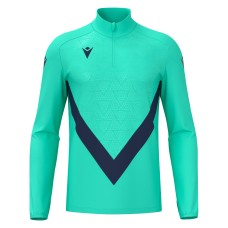 YARUGA 1/4 ZIP TOP TRQ/NAV