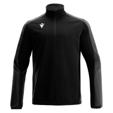 ARNO 1/4 ZIP TOP BLK/DGRY