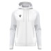 ATLAS WMN FULL ZIP HOODY TOP WHT/LGRY