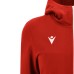 BASTET FULL ZIP TOP HOODY WOMAN RED/WHT