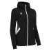 BASTET FULL ZIP TOP HOODY WOMAN BLK/WHT