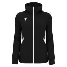 BASTET FULL ZIP TOP HOODY WOMAN BLK/WHT